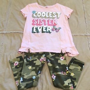 Carter’s tee/legging set